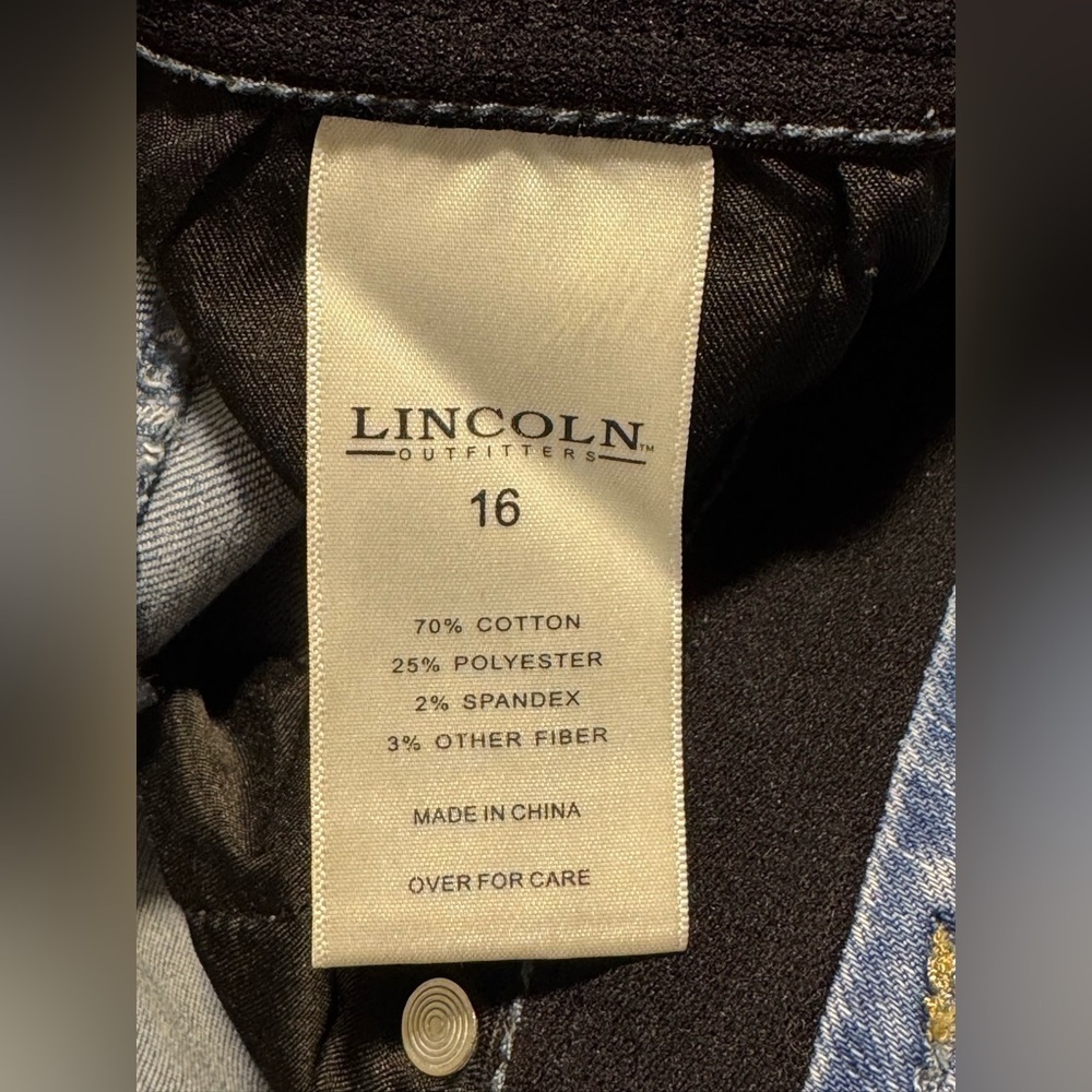 Lincoln Outfitters Women’s Size 16 Bootcut Flare Jeans Blue Stretch Denim 36x30 - Picture 8 of 8